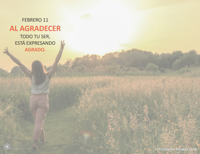 Al agradecer